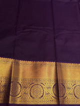 Yellow andpurple Semi Kanchipuram Silk Saree - PSSRN61
