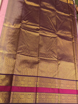 Pink andpurple Semi Kanchipuram Silk Saree - PSSRN62