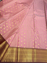 Onion pink and brownSemi Kanchipuram Silk Saree - PSSRN63