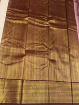 Onion pink and brownSemi Kanchipuram Silk Saree - PSSRN63