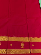 Pastal green and rani pink Semi Kanchipuram Silk Saree - PSSRN69
