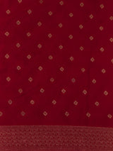 Red and black Pure Crape Silk Saree - PBRATH9