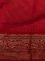 Peach and Red Silk saree - PBRZU8C