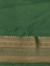 Pista Green Banarasi silk Saree - PBRATH7C