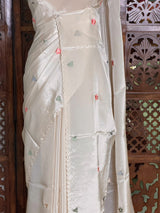 Nude shade pure Glass organza saree- PBRCHAND3A