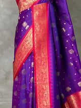 Violet silk Saree - PBRKIV5D