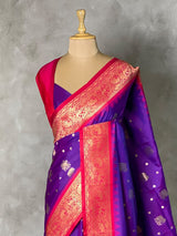 Violet silk Saree - PBRKIV5D