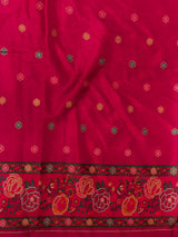 Rani pink Pashmina silk Saree - PBRMM7F