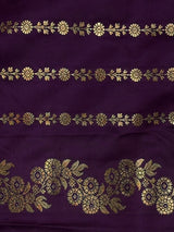 Purple Pure mashru Satin Banarasi silk saree - PRAZ13F