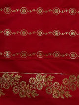 Red Pure mashru Satin Banarasi silk saree - PRAZ13D