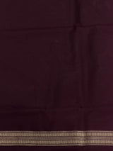 Deep wine Premium katan Banarasi silk saree - PRAZ14C