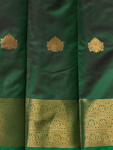 Brown and Green semi kanchipuram soft silk saree - PSSN204