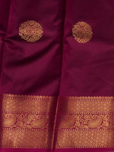 Blue and Magenta semi kanchipuram soft silk saree - PSSN203