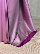Purple Premium katan Banarasi silk saree - PRAZ14A