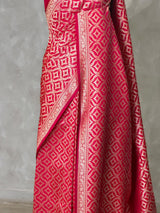 Red Premium katan Banarasi silk saree - PRAZ15B