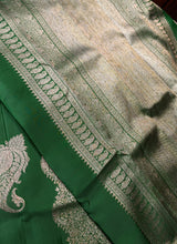 Dark green Pure Kanchipuram Silk saree - PPURE134
