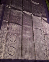 Dark Blue Pure Kanchipuram Silk saree - PPURE134C