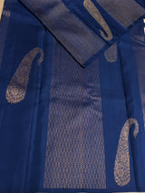 Blue Pure Kanchipuram Silk saree - PPURE134E