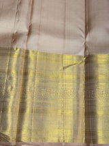 Flesh Pink Pure Kanchipuram Silk saree - PPURE136