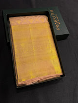 Flesh Pink Pure Kanchipuram Silk saree - PPURE136