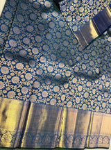 Peacock blue Pure Kanchipuram Silk saree - PPURE137