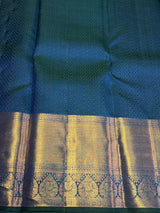 Peacock blue Pure Kanchipuram Silk saree - PPURE137