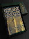 Peacock blue Pure Kanchipuram Silk saree - PPURE137