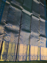 Peacock blue Pure Kanchipuram Silk saree - PPURE137