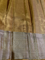 Gold Pure tissue Kanchipuram Silk saree - PPURE141