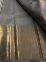 Dark Grey Pure tissue Kanchipuram Silk saree - PPURE147