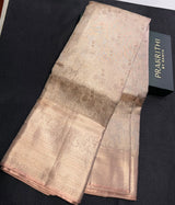 Rose gold Pure tissue Kanchipuram Silk saree - PPURE155