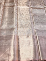 Rose gold Pure tissue Kanchipuram Silk saree - PPURE155