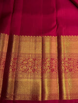 Pinkish maroon Kanchipuram Silk saree - PPURE158A