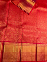 Orange and Pink Dual tone Pure Kanchipuram Silk saree - PPURE162