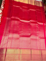 Dark Pink Pure Kanchipuram Silk saree - PPURE166