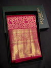 Dark Pink Pure Kanchipuram Silk saree - PPURE170