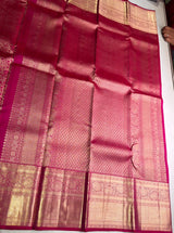 Dark Pink Pure Kanchipuram Silk saree - PPURE170
