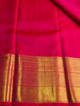 Dark Pink Pure Kanchipuram Silk saree - PPURE171