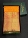 Yellow and Rani pink Pure Kanchipuram Silk saree - PPURE180
