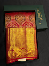 Maroon Pure Kanchipuram Silk saree - PPURE184