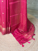 Rani Pink Viscose Tissue Silk Saree - PBRATH9A