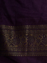 Mustard Yellow and Violet Georgette saree- PBRSB1F