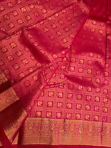 Rani Pink Bridal Kanchipuram saree- PBRIDEK33B