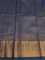 Teal Blue Bridal Kanchipuram saree- PBRIDEK33E