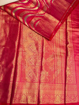 Rani Pink Bridal Tissue Kanchipuram saree- PBRIDEK38
