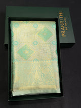 Pastel green Tissue Kanchipuram saree- PBRIDEK37