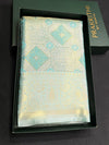 Pastel Blue Tissue Kanchipuram saree- PBRIDEK37C