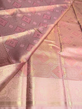 Pastel Pink Tissue Kanchipuram saree- PBRIDEK37D