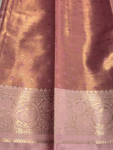 Pastel Pink Tissue Kanchipuram saree- PBRIDEK37D