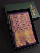 Violet Bridal Kanchipuram saree- PBRIDEK39
